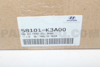 58101K3A00 PAD KIT-FRONT DISC BRAKE