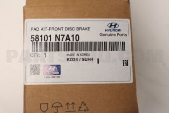 58101N7A10 PAD KIT-FRONT DISC BRAKE