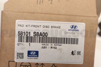 58101S8A00 PAD KIT-FRONT DISC BRAKE