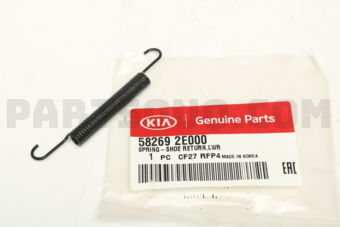582692E000 SPRING-SHOE RETURN LWR