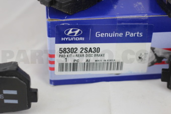 583022SA30 PAD KIT-RR DISC BRAKE