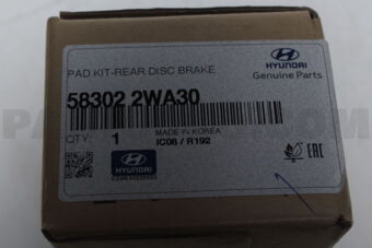 583022WA30 PAD KIT-REAR DISC BRAKE