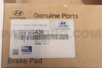 58302CGA30 PAD KIT - REAR DISC BRAKE