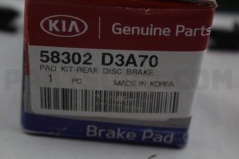 58302D3A70 PAD KIT-REAR DISC BRAKE