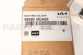 58302DOA00 PAD KIT-REAR DISC BRAKE
