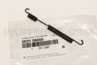58311G6000 SPRING-SHOE RETURN,UPR LH
