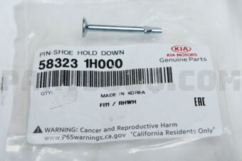 583231H000 PIN-SHOE HOLD DOWN