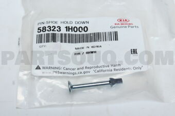 583231H000 PIN-SHOE HOLD DOWN