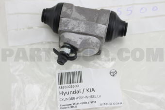 5833005500 CYLINDER ASSY-WHEEL LH