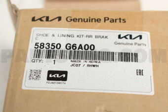 58350G6A00 SHOE&amp;LININGKIT-RR