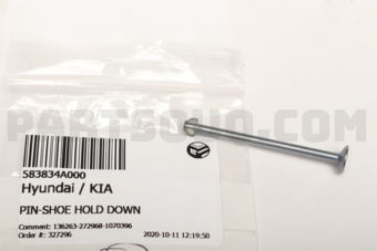 583834A000 PIN-SHOE HOLD DOWN