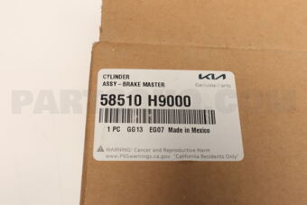 58510H9000 CYLINDER ASSY-BRAKE MASTER