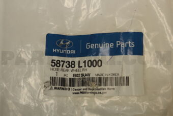 58738L1000 HOSE-REAR WHEEL RH