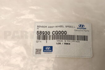 58930CG000 SENSOR ASSY - WHEEL SPEED, LH