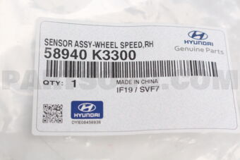 58940K3300 SENSOR ASSY-WHEEL SPEED,RH
