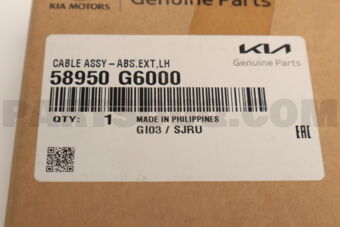 58950G6000 CABLE ASSY-ABS.EXT,LH