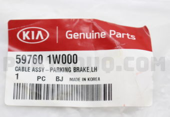 597601W000 CABLE ASSY-PARKING BRAKE LH
