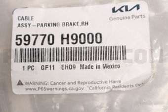 59770H9000 CABLEASSY-PARKINGB