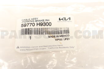 59770H9300 CABLEASSY-PARKINGB