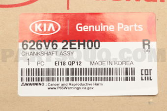 626V62EH00 CRANKSHAFT ASSY