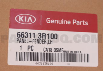 663113R100 PANEL-FENDER LH