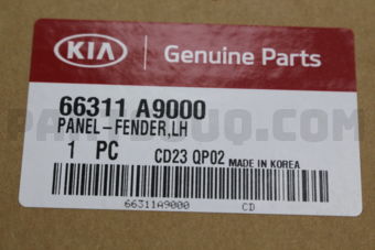 66311A9000 PANEL-FENDER,LH