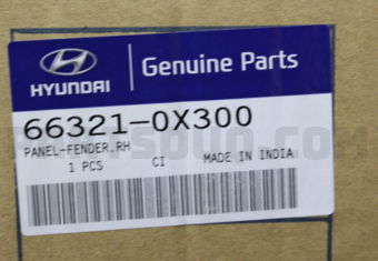 663210X300 PANEL-FENDER RH