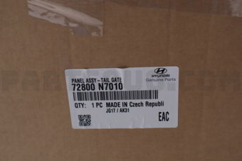 72800N7010 PANEL ASSY-TAIL GATE
