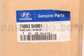 750035H001 PANEL ASSY-FR DR LH