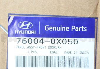760040X050 PANEL ASSY-FR DR RH
