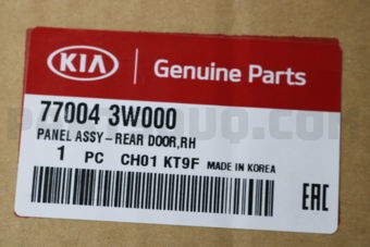 770043W000 PANEL ASSY-RR DR RH