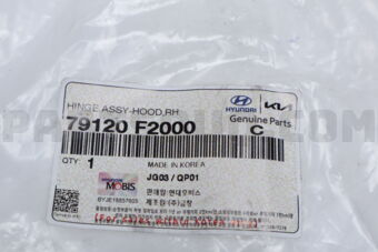 79120F2000 HINGE ASSY-HOOD,RH