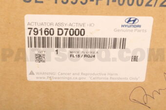 79160D7000 ACTUATOR ASSY-ACTIVE HOOD,RH