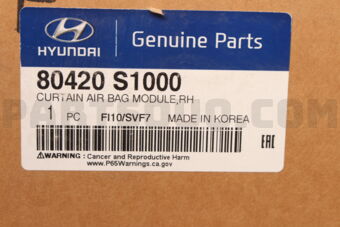 80420S1000 CURTAIN AIR BAG MODULE,RH