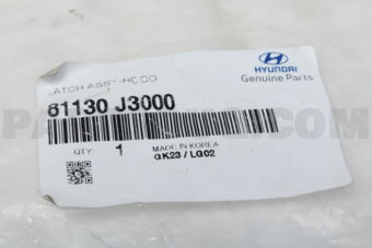 81130J3000 LATCH ASSY-HOOD