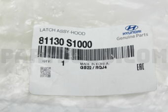 81130S1000 LATCH ASSY-HOOD