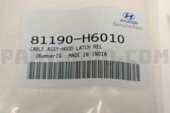 81190H6010 CABLE ASSY-HOOD LATCH RELEASE