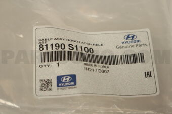 81190S1100 CABLE ASSY-HOOD LATCH RELEASE