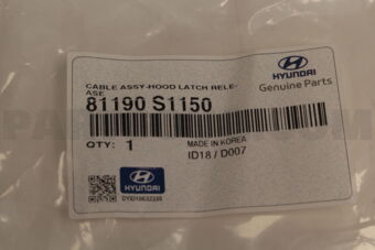 81190S1150 CABLE ASSY-HOOD LATCH RELEASE