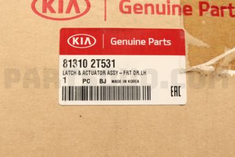 813102T531 LATCH & ACTUATOR ASSY-FRT DR,L