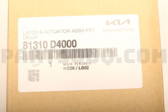 81310D4000 LATCH &amp; ACTUATOR ASSY-FRT DR,L