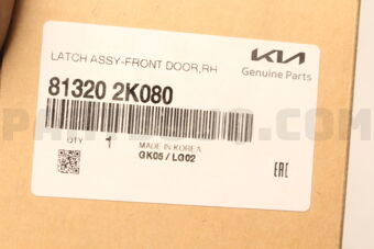 813202K080 LATCH ASSY-FR DR RH