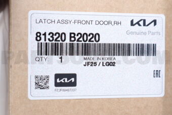 81320B2020 LATCH ASSY-FRONT DOOR,RH