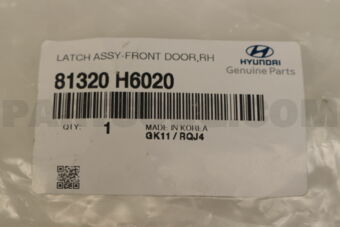 81320H6020 LATCH ASSY-FRONT DOOR,RH