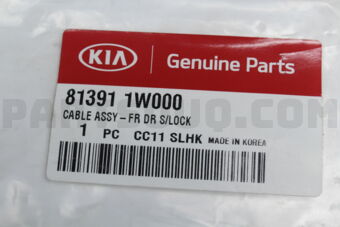 813911W000 CABLE ASSY-FR DR S/L