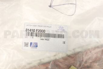 81410F2000 LATCH ASSY-REAR DOOR,LH
