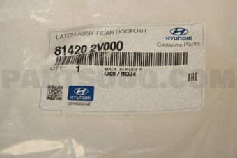 814202V000 LATCH ASSY-RR DR RH