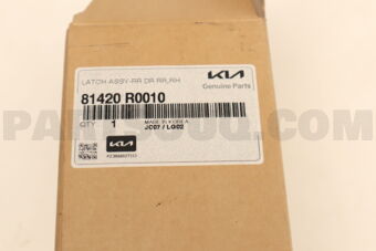 81420R0010 LATCH ASSY-RR DR RR,RH