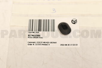 817463Z000 PLUG-DRAIN HOLE