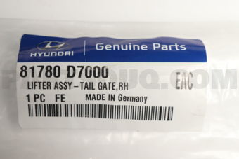 81780D7000 LIFTER ASSY-TAIL GATE,RH
